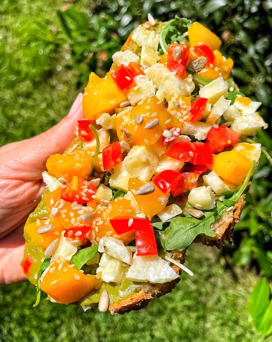 Chléb s prosciuttem a melounem