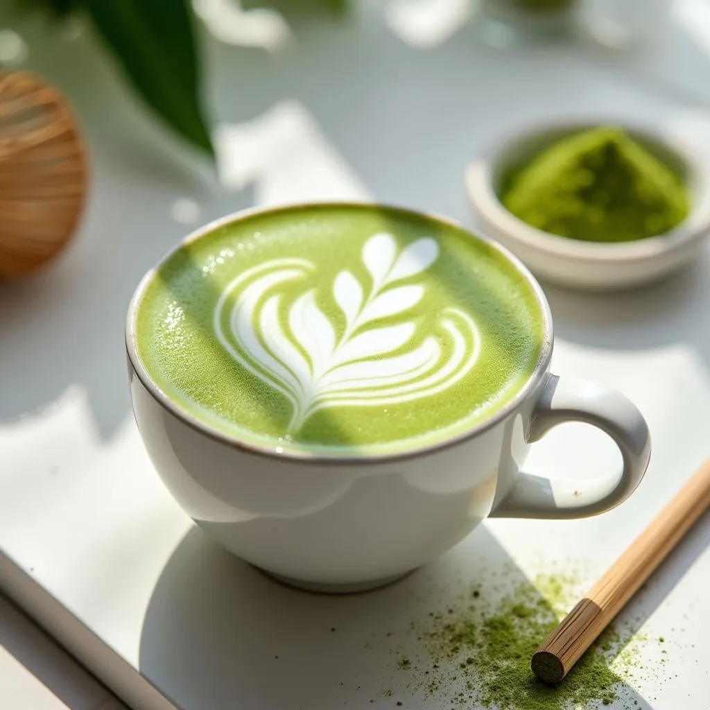 Matcha Latte (možnost i s rostlinným mlékem)